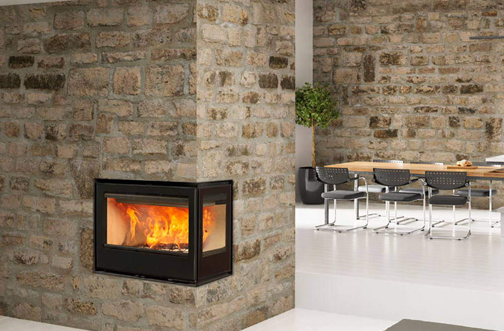 Rocal ARc Lateral Wood Burning Stove