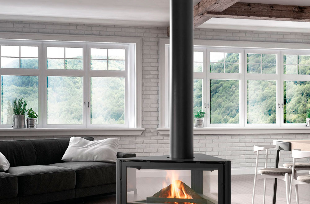 Rocal Triangle Wood Burning Stove