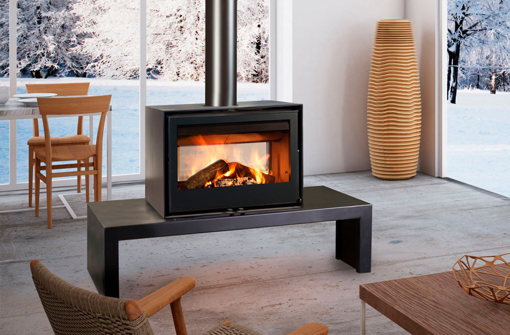 Rocal Habit Double Sided Wood Burner